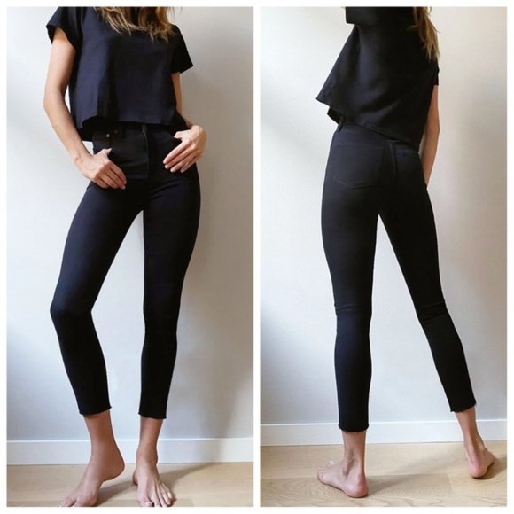 Aritzia Denim Forum 'The Lola' High Rise Skinny Crop - Picture 1 of 7